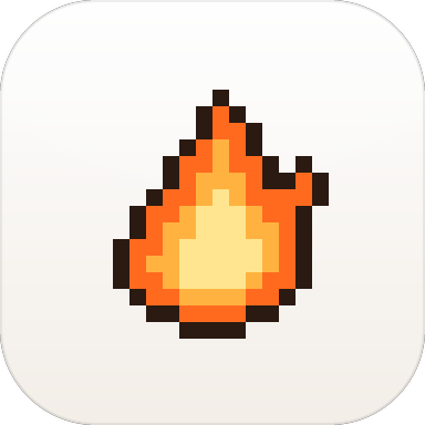The Ignura app icon, a pixel flame